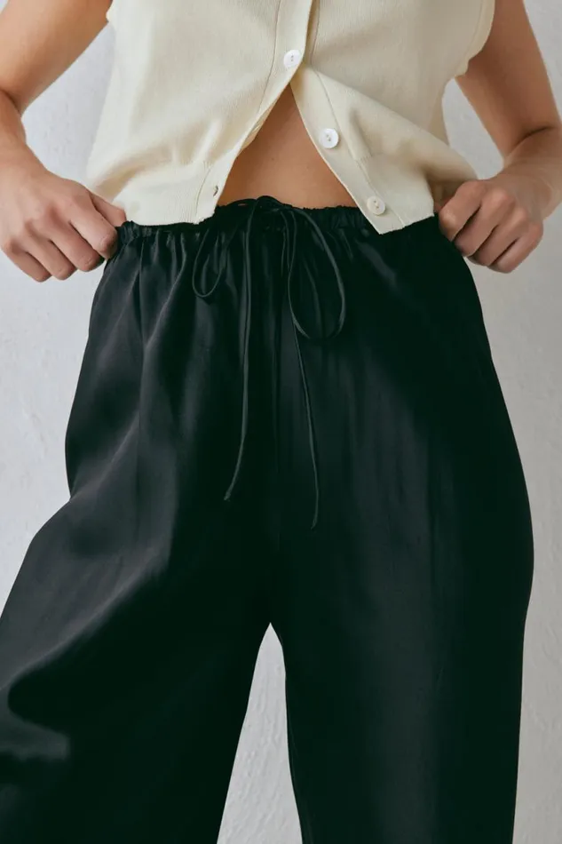 Women VRG GRL Sets Rae Satin Pants Black Women VRG GRL Sets Rae Satin Pants Black