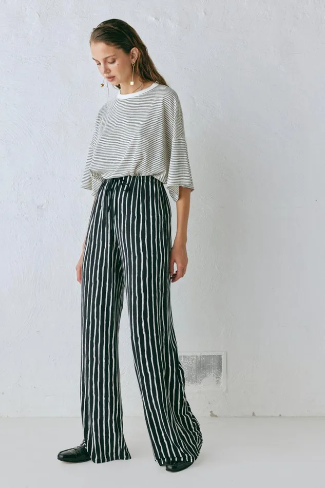 Women VRG GRL Sets Rieti Pants Black Stripe Women VRG GRL Sets Rieti Pants Black Stripe