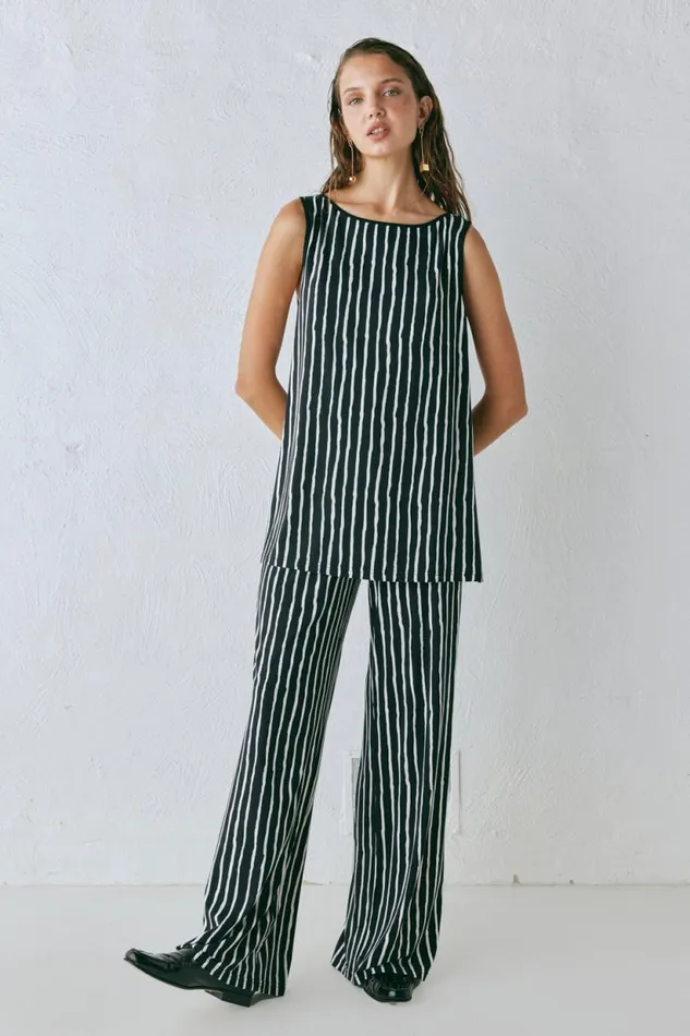 Women VRG GRL Sets Rieti Pants Black Stripe Women VRG GRL Sets Rieti Pants Black Stripe