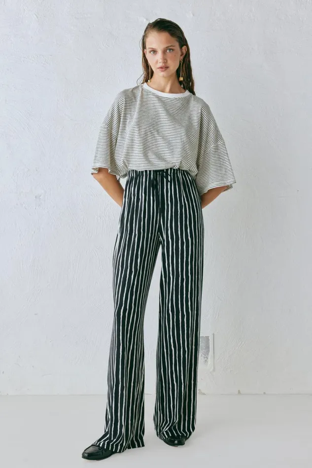 Women VRG GRL Sets Rieti Pants Black Stripe Women VRG GRL Sets Rieti Pants Black Stripe