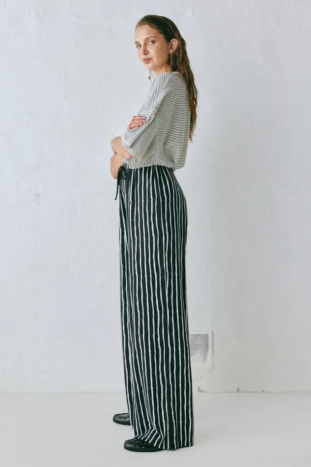 Women VRG GRL Sets Rieti Pants Black Stripe Women VRG GRL Sets Rieti Pants Black Stripe