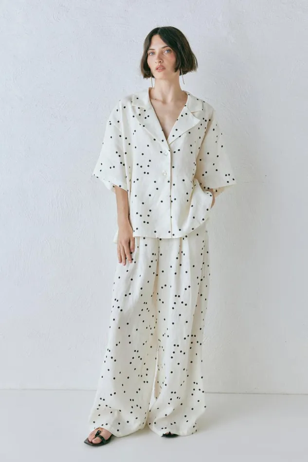 Women VRG GRL Sets Skye Linen Pants Dot Women VRG GRL Sets Skye Linen Pants Dot