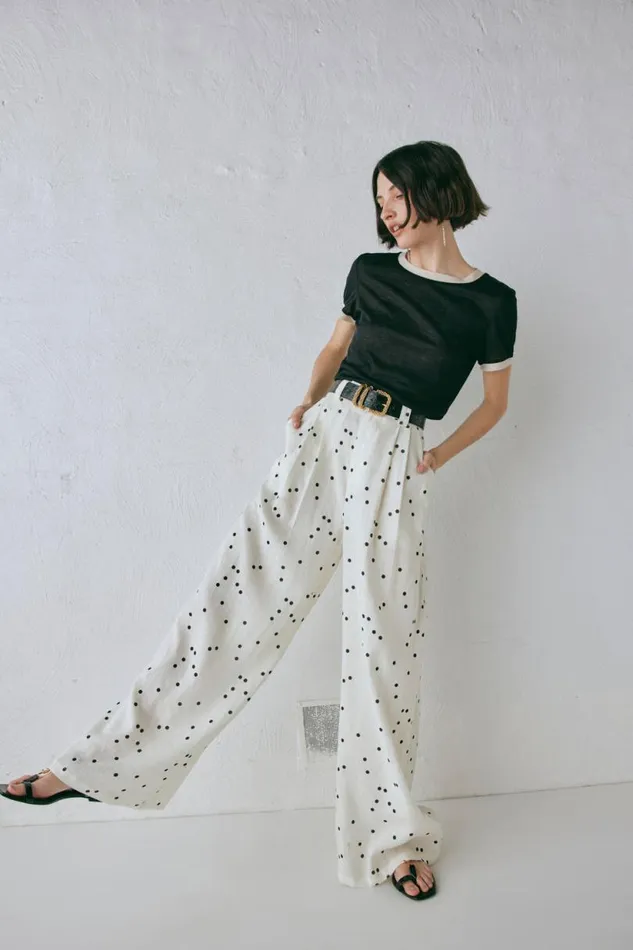 Women VRG GRL Sets Skye Linen Pants Dot Women VRG GRL Sets Skye Linen Pants Dot