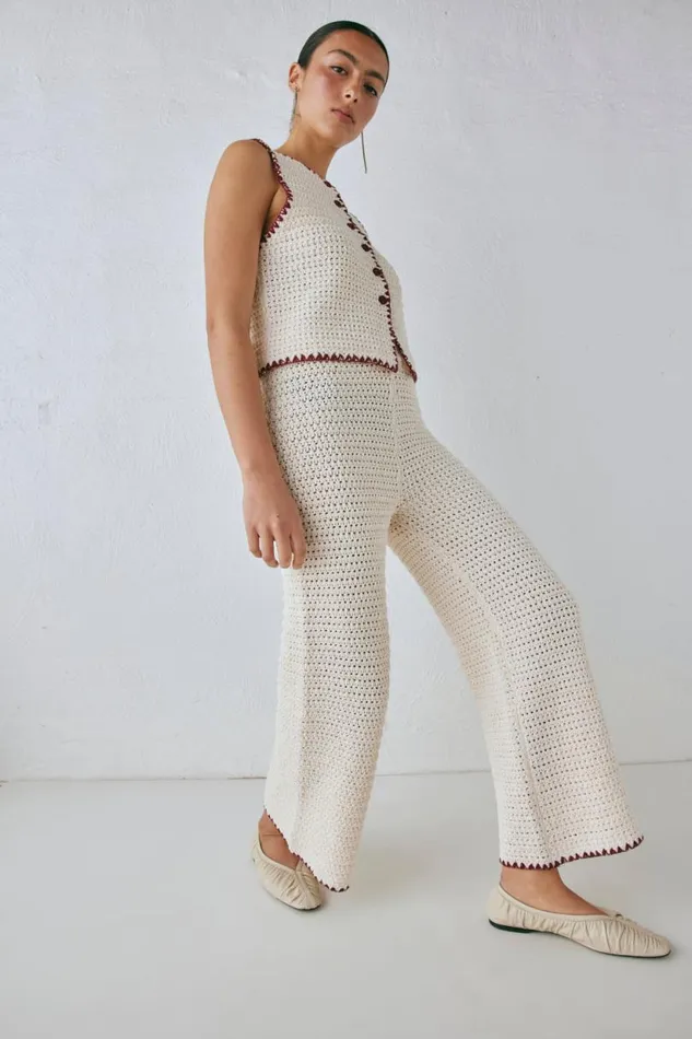 Women VRG GRL Sets Stella Knit Pants Cream Women VRG GRL Sets Stella Knit Pants Cream