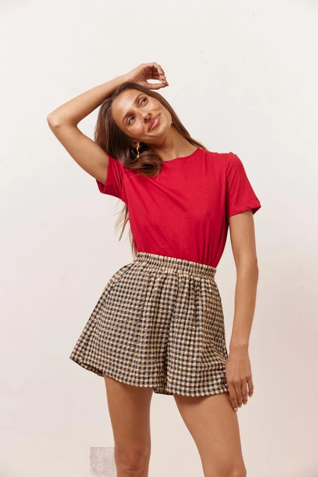 Women VRG GRL Sets The Sea and I Shorts Black