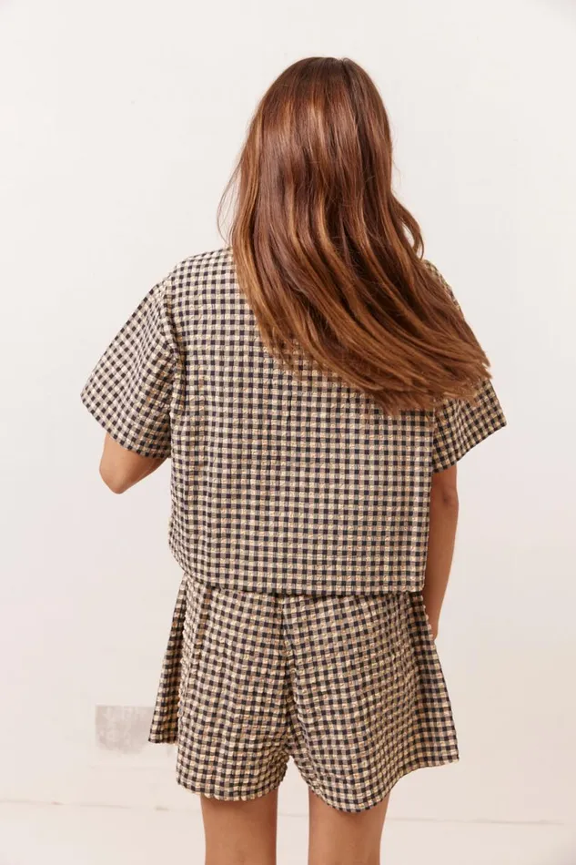 Women VRG GRL Sets The Sea and I Smock Top Black Women VRG GRL Sets The Sea and I Smock Top Black