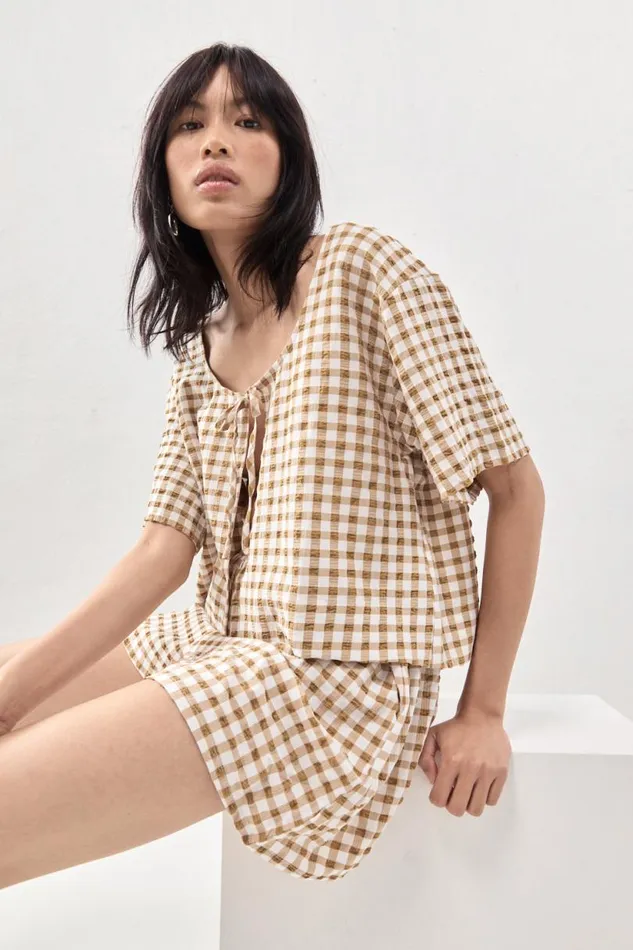 Women VRG GRL Sets The Sea and I Smock Top Honey