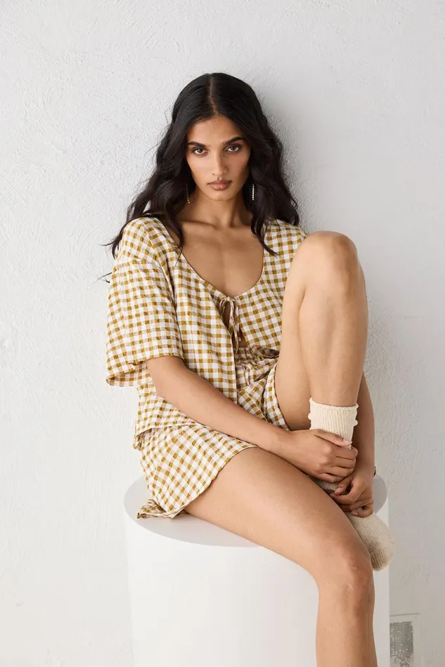 Women VRG GRL Sets The Sea and I Smock Top Honey Women VRG GRL Sets The Sea and I Smock Top Honey