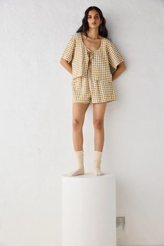 Women VRG GRL Sets The Sea and I Smock Top Honey Women VRG GRL Sets The Sea and I Smock Top Honey