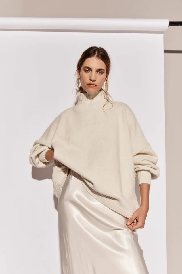 Women VRG GRL Sets Yumi Knit Jumper Cream Women VRG GRL Sets Yumi Knit Jumper Cream