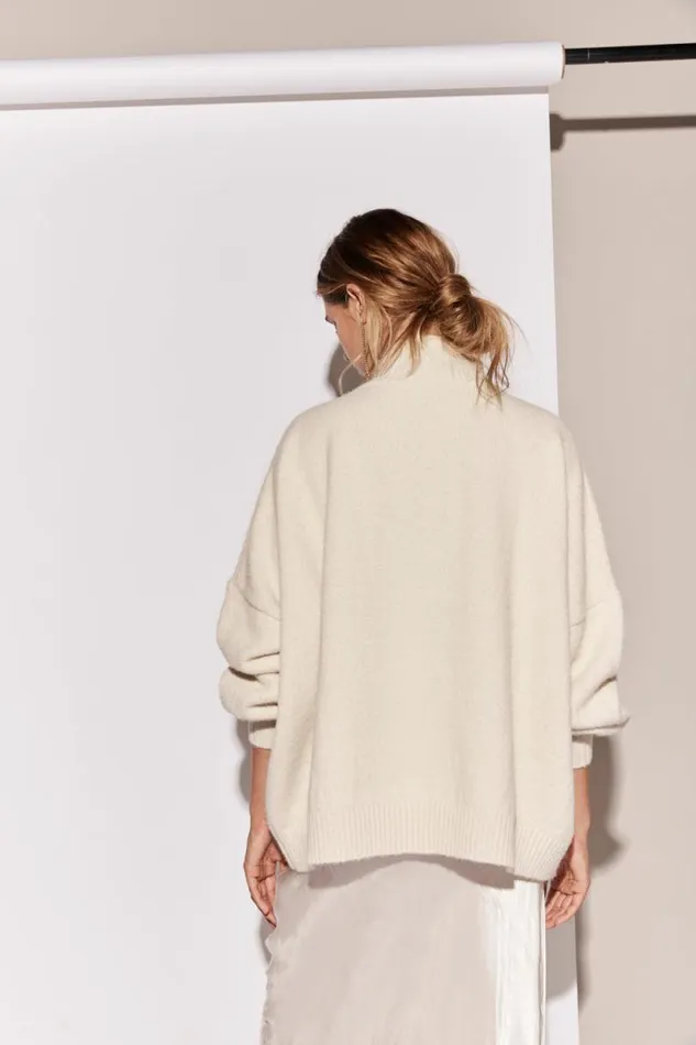 Women VRG GRL Sets Yumi Knit Jumper Cream Women VRG GRL Sets Yumi Knit Jumper Cream