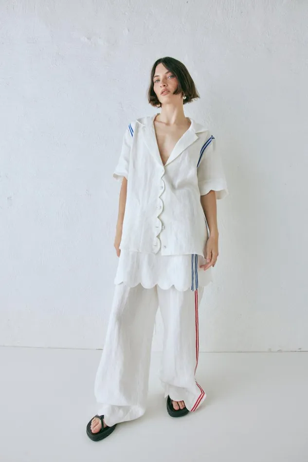 Women VRG GRL Shirts Gigi Linen Shirt Vienna Women VRG GRL Shirts Gigi Linen Shirt Vienna