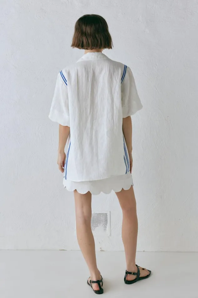 Women VRG GRL Shirts Gigi Linen Shirt Vienna Women VRG GRL Shirts Gigi Linen Shirt Vienna