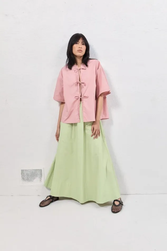 Women VRG GRL Shirts Naomi Smock Top Rose Women VRG GRL Shirts Naomi Smock Top Rose