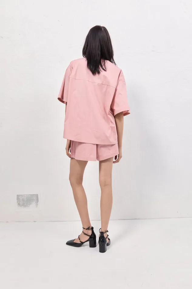 Women VRG GRL Shirts Naomi Smock Top Rose Women VRG GRL Shirts Naomi Smock Top Rose