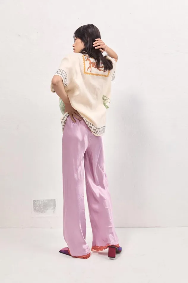 Women VRG GRL Shirts Natalia Linen Shirt Cream Women VRG GRL Shirts Natalia Linen Shirt Cream