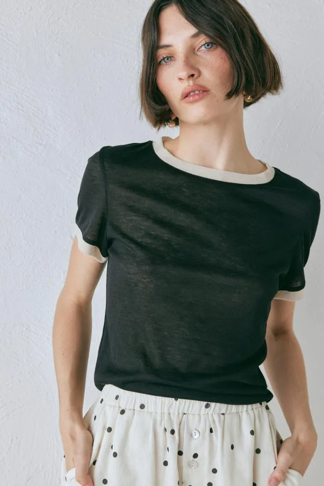 Women VRG GRL Short Sleeve Lane Tee Black