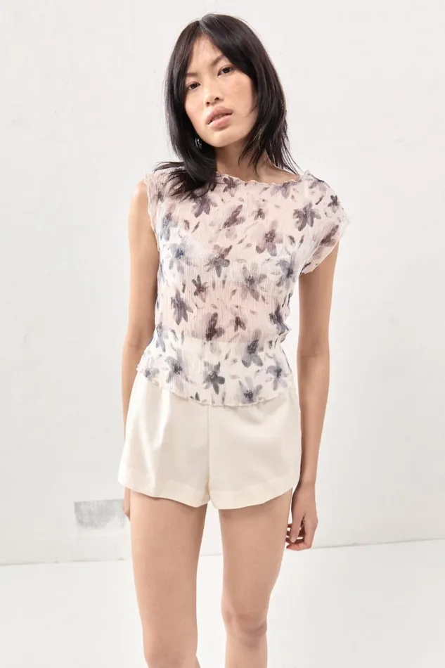 Women VRG GRL Short Sleeve Retrofuture Top Charcoal Women VRG GRL Short Sleeve Retrofuture Top Charcoal