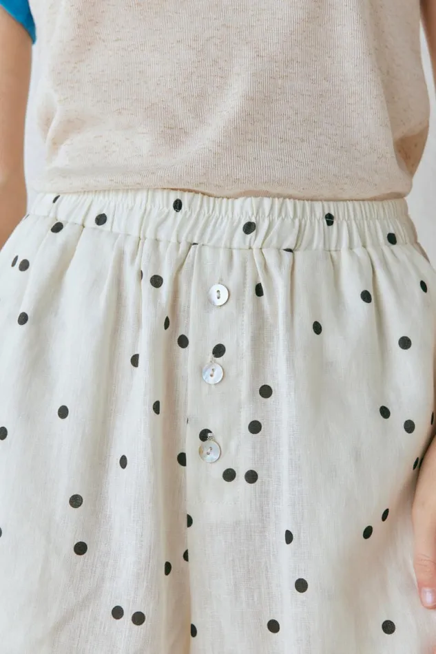 Women VRG GRL Shorts Eliza Linen Shorts Dot Women VRG GRL Shorts Eliza Linen Shorts Dot