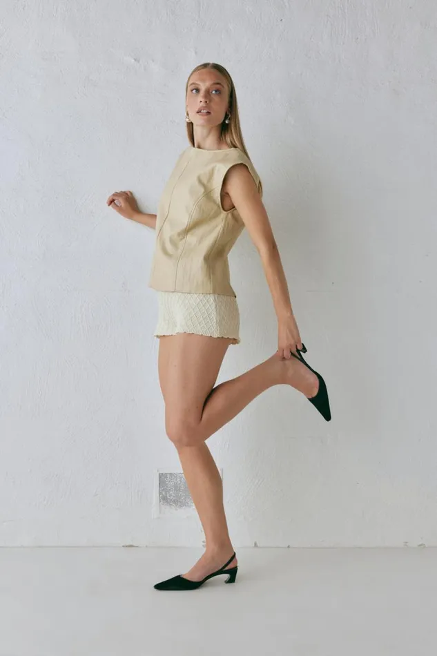 Women VRG GRL Shorts Inner Glow Knit Shorts Cream Women VRG GRL Shorts Inner Glow Knit Shorts Cream
