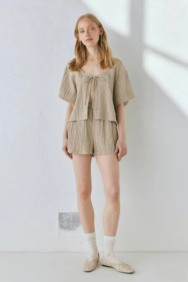 Women VRG GRL Shorts The Sea and I Shorts Taupe Women VRG GRL Shorts The Sea and I Shorts Taupe