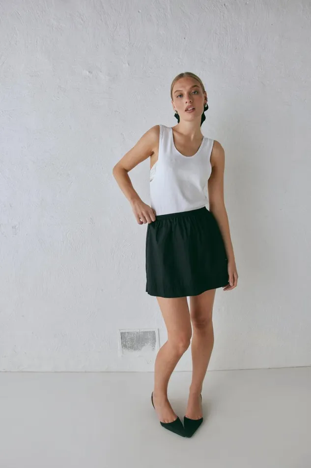 Women VRG GRL Skirts Elka Mini Skirt Black