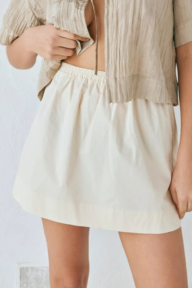 Women VRG GRL Skirts Elka Mini Skirt Cream Women VRG GRL Skirts Elka Mini Skirt Cream