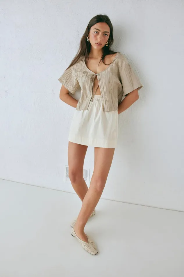 Women VRG GRL Skirts Elka Mini Skirt Cream Women VRG GRL Skirts Elka Mini Skirt Cream