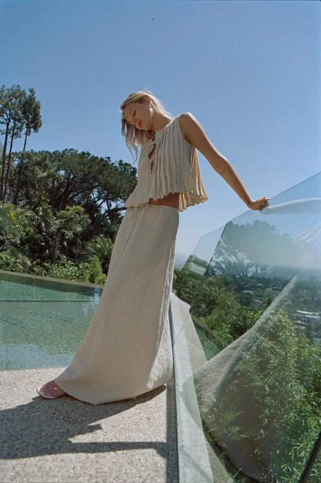 Women VRG GRL Skirts Elodie Linen Maxi Skirt Oatmeal Women VRG GRL Skirts Elodie Linen Maxi Skirt Oatmeal