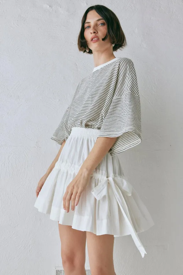 Women VRG GRL Skirts Lily Mini Skirt White