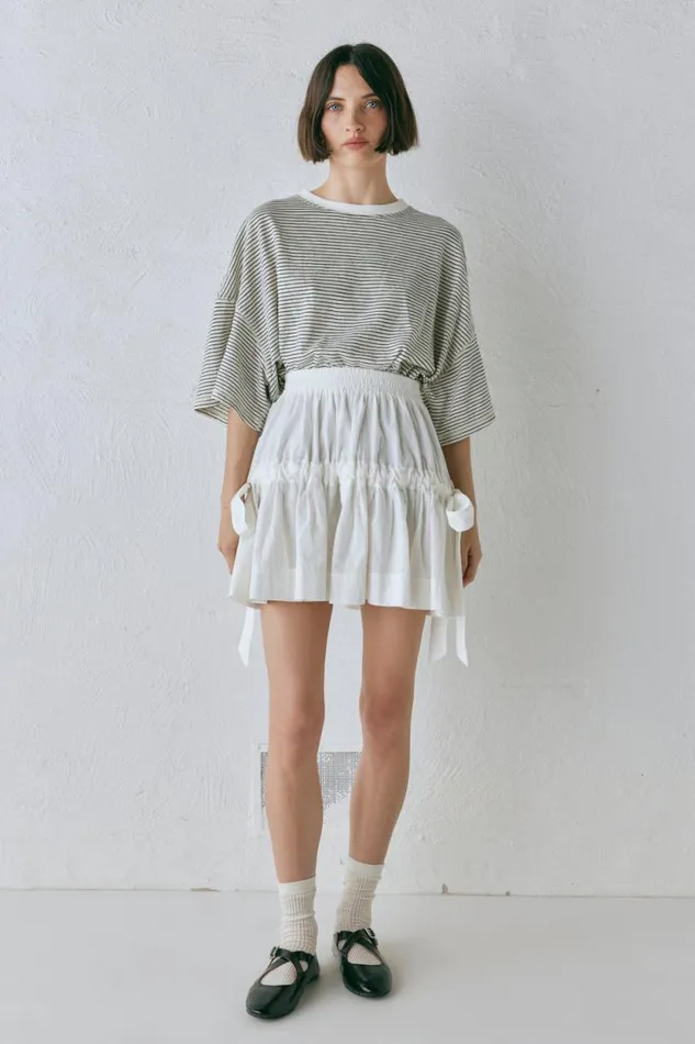 Women VRG GRL Skirts Lily Mini Skirt White Women VRG GRL Skirts Lily Mini Skirt White