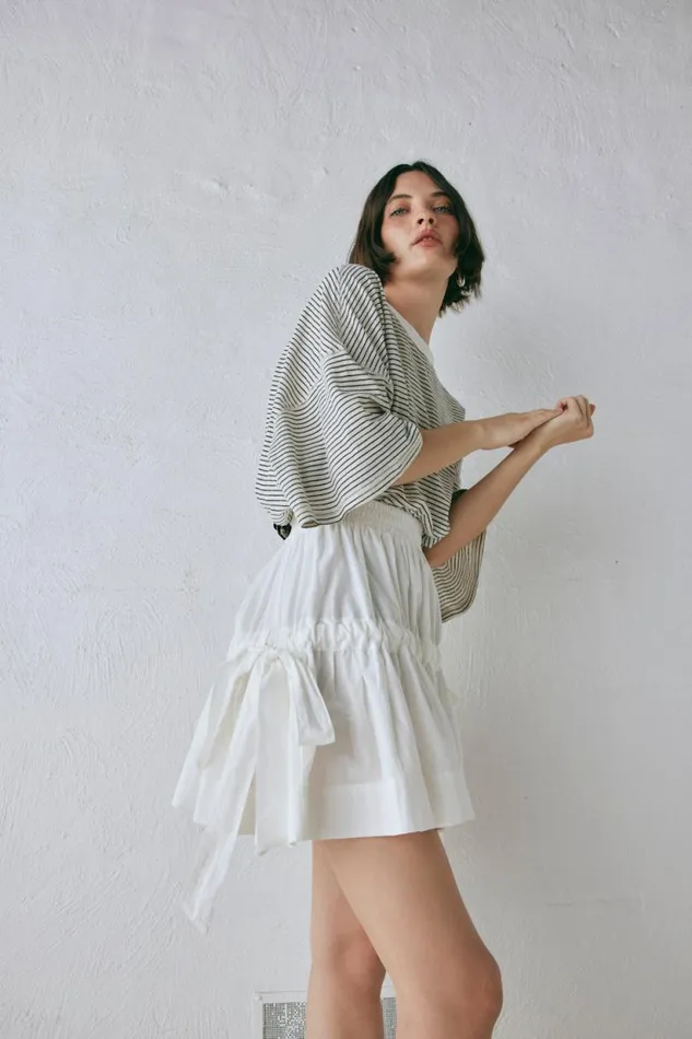 Women VRG GRL Skirts Lily Mini Skirt White Women VRG GRL Skirts Lily Mini Skirt White