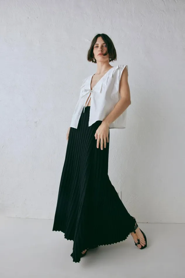 Women VRG GRL Skirts Malou Knit Maxi Skirt Black
