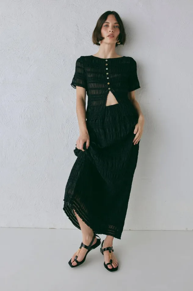 Women VRG GRL Skirts Mia Midi Skirt Black Women VRG GRL Skirts Mia Midi Skirt Black