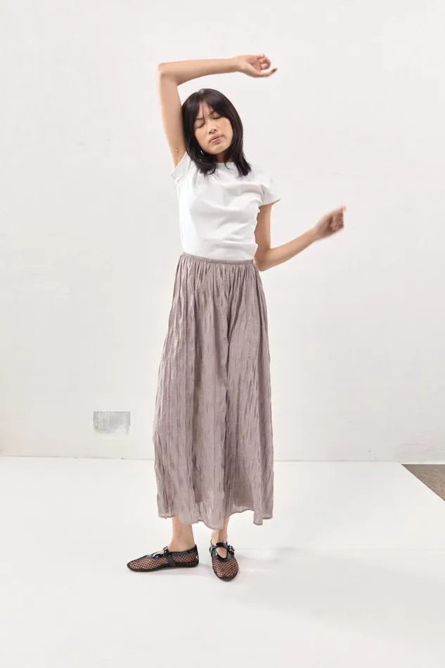 Women VRG GRL Skirts Solara Midi Skirt Smoke Women VRG GRL Skirts Solara Midi Skirt Smoke