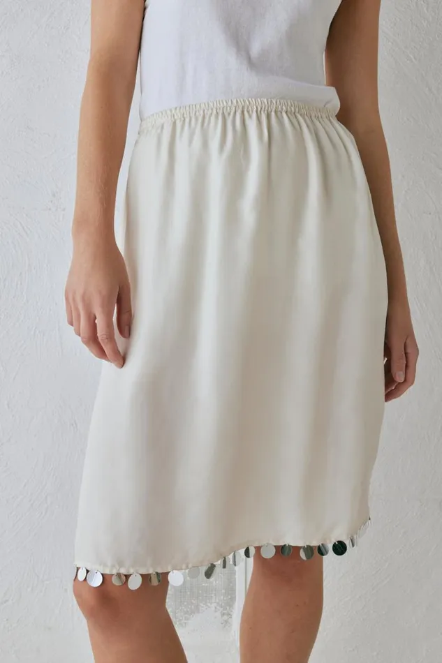 Women VRG GRL Skirts Spritz Midi Skirt Cream Women VRG GRL Skirts Spritz Midi Skirt Cream
