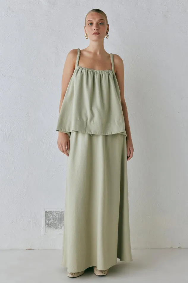 Women VRG GRL Sleeveless Etta Top Sage Women VRG GRL Sleeveless Etta Top Sage