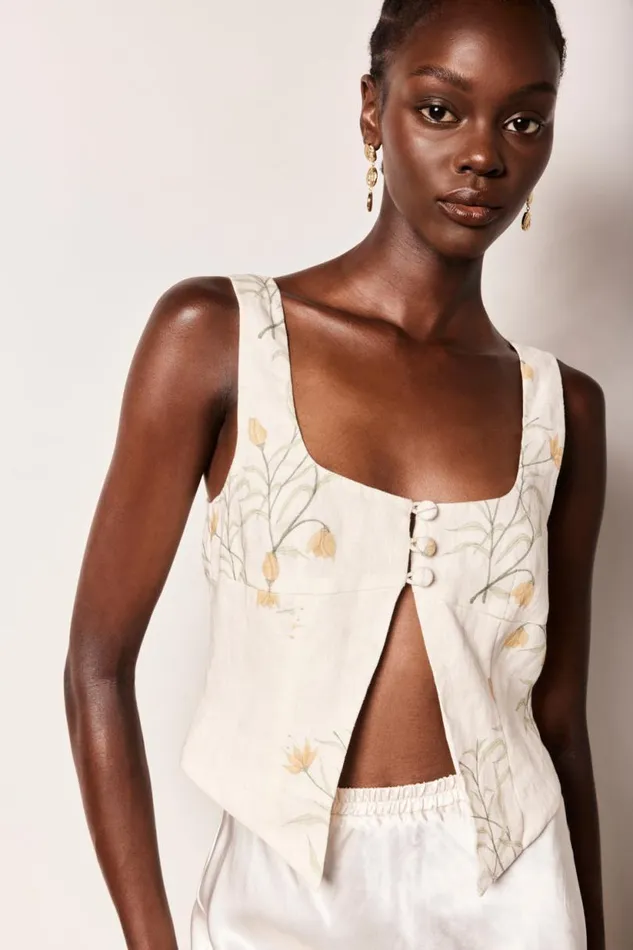 Women VRG GRL Sleeveless Ingrid Top Florette