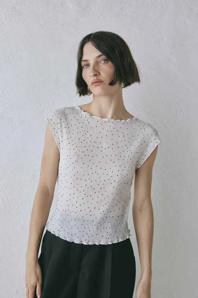 Women VRG GRL Sleeveless Retrofuture Top Dot Women VRG GRL Sleeveless Retrofuture Top Dot