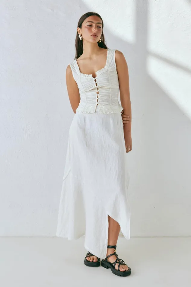 Women VRG GRL Sleeveless Vida Top White Women VRG GRL Sleeveless Vida Top White