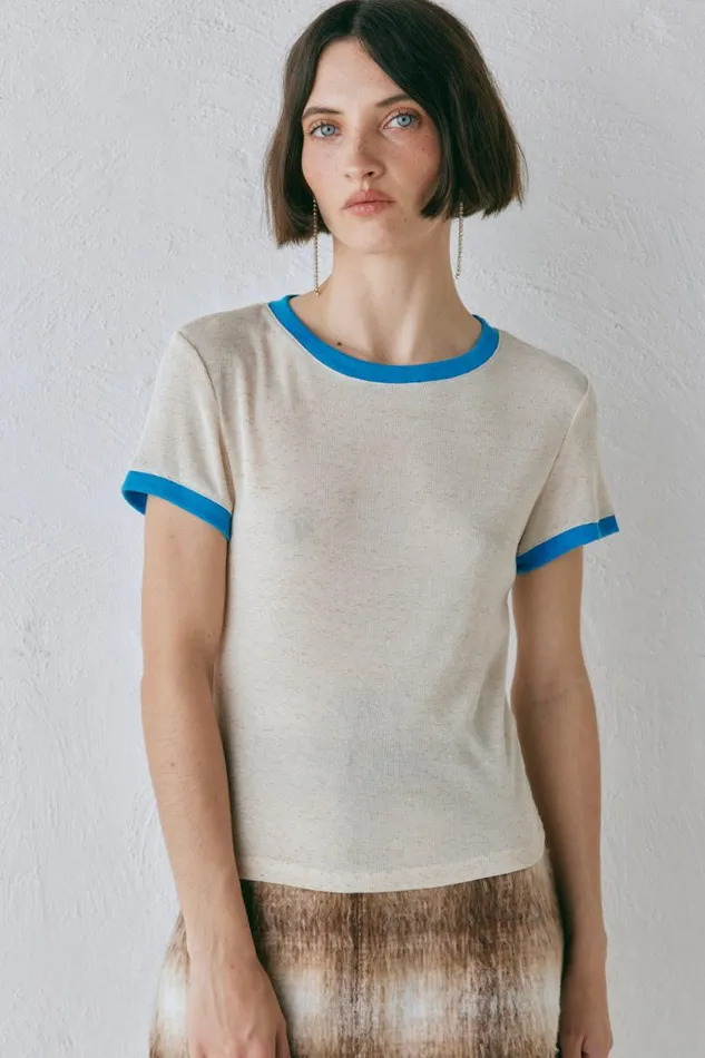 Women VRG GRL TShirts Lane Tee Oatmeal Women VRG GRL TShirts Lane Tee Oatmeal