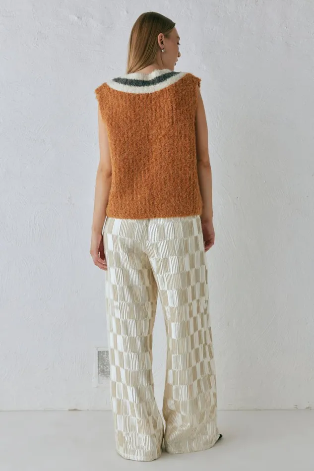 Women VRG GRL Vests Macy Knit Vest Burnt Orange Women VRG GRL Vests Macy Knit Vest Burnt Orange