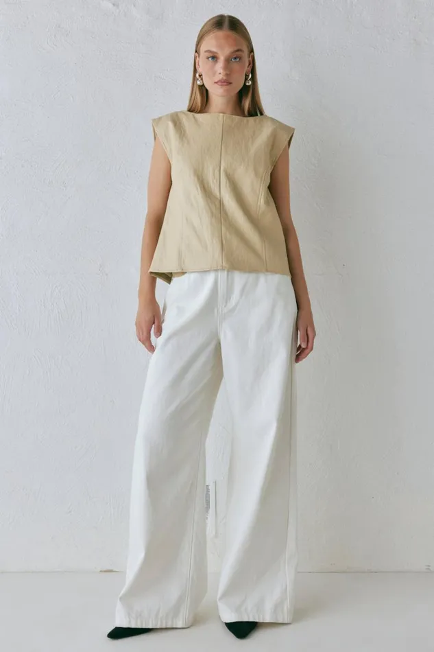 Women VRG GRL Vests Sutton Vest Butter Women VRG GRL Vests Sutton Vest Butter