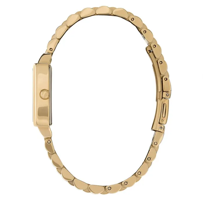 Women White Dial Watches Olivia Burton 21mm Rectangle White and Gold Bracelet Watch Women White Dial Watches Olivia Burton 21mm Rectangle White and Gold Bracelet Watch