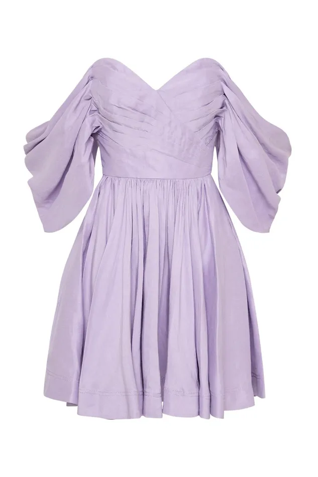 Women Zorina Sweetheart Mini Dress Lilac Aje Dresses